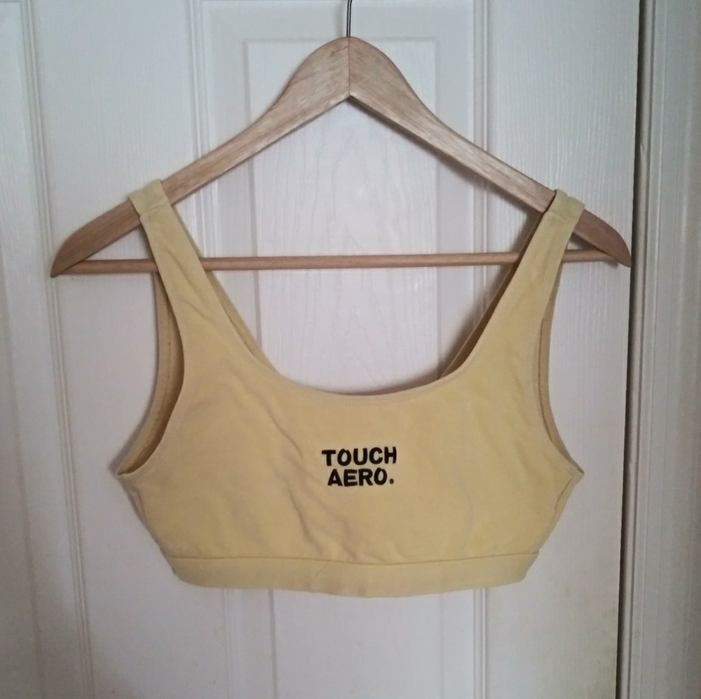 Vintage 90s yellow bra